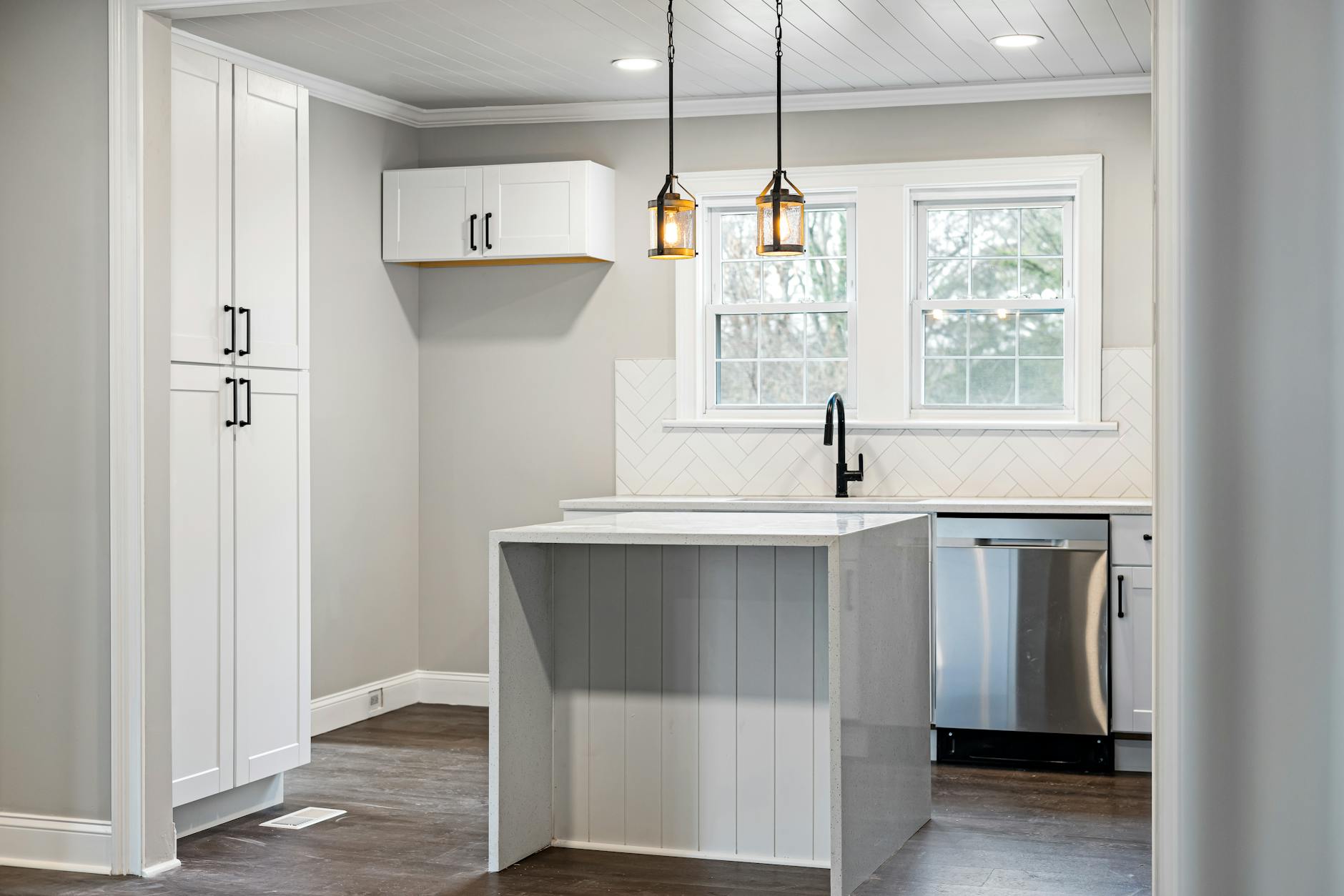 compact kitchen island with storage