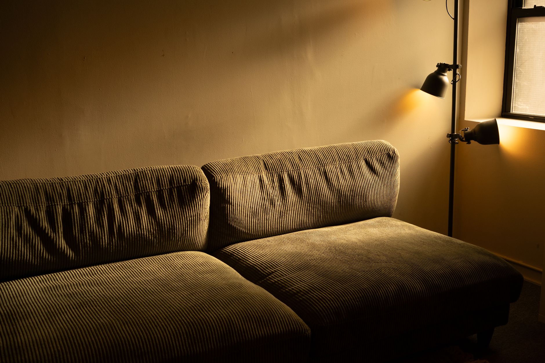 cozy living room floor lamp