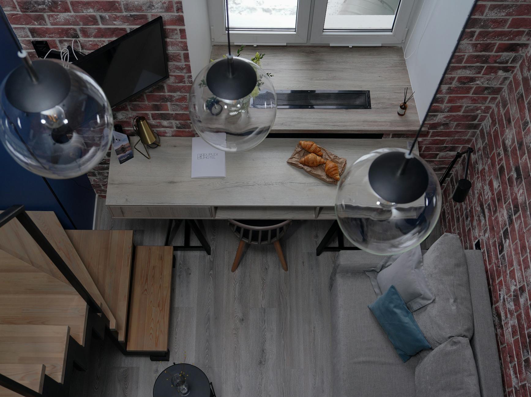 industrial living room loft style
