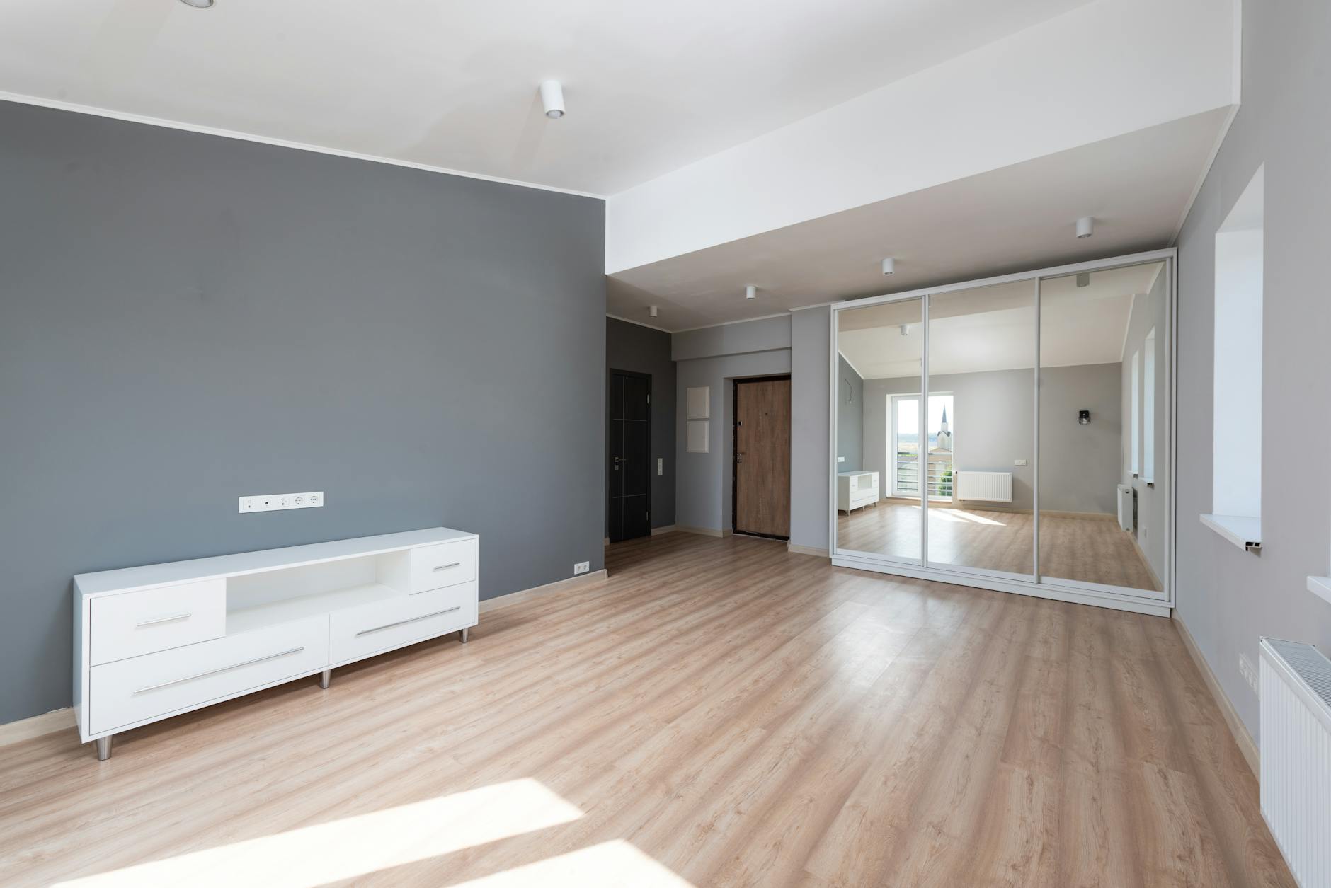 modern living room renovation before after