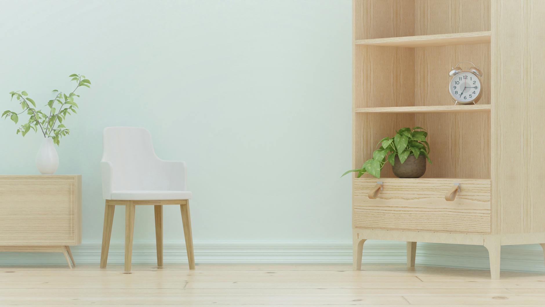 scandinavian living room white wood light