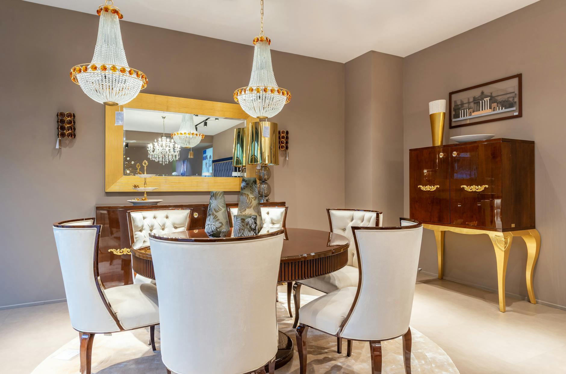 elegant art deco living room interior design
