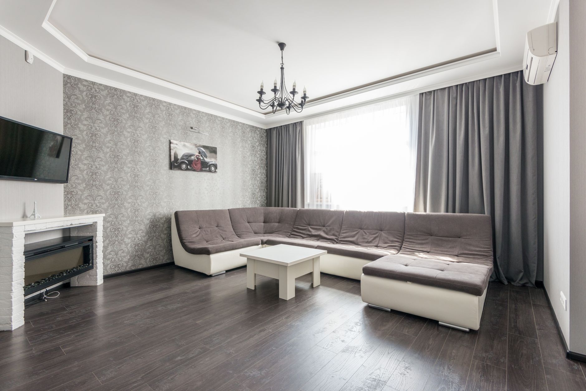 elegant living room curtains natural light