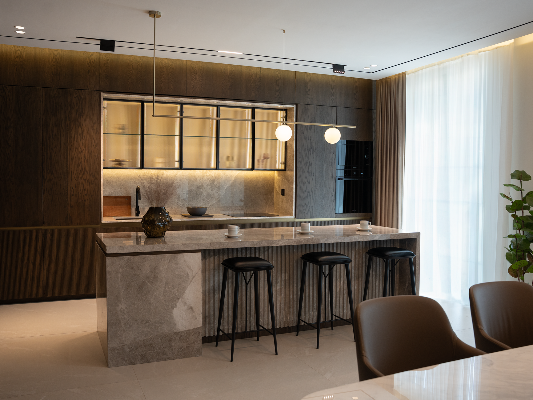 stylish home bar counter