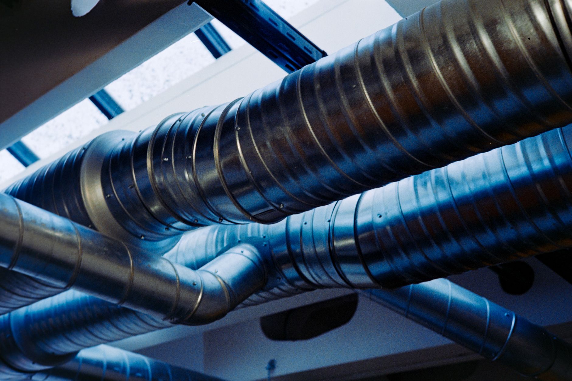 modern home ventilation system with clean air ducts